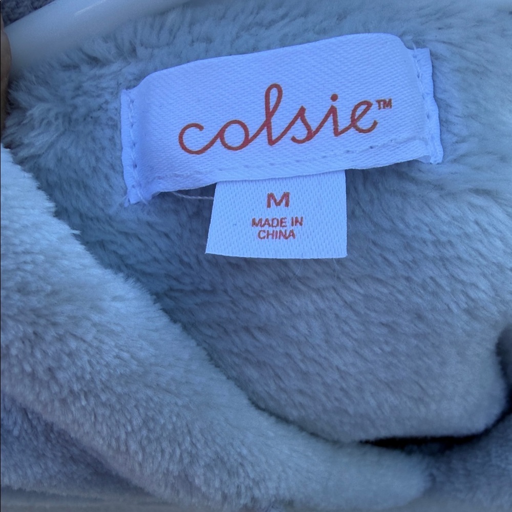 Colsie Light Gray Fleece Hoodie - Picture 7 of 7